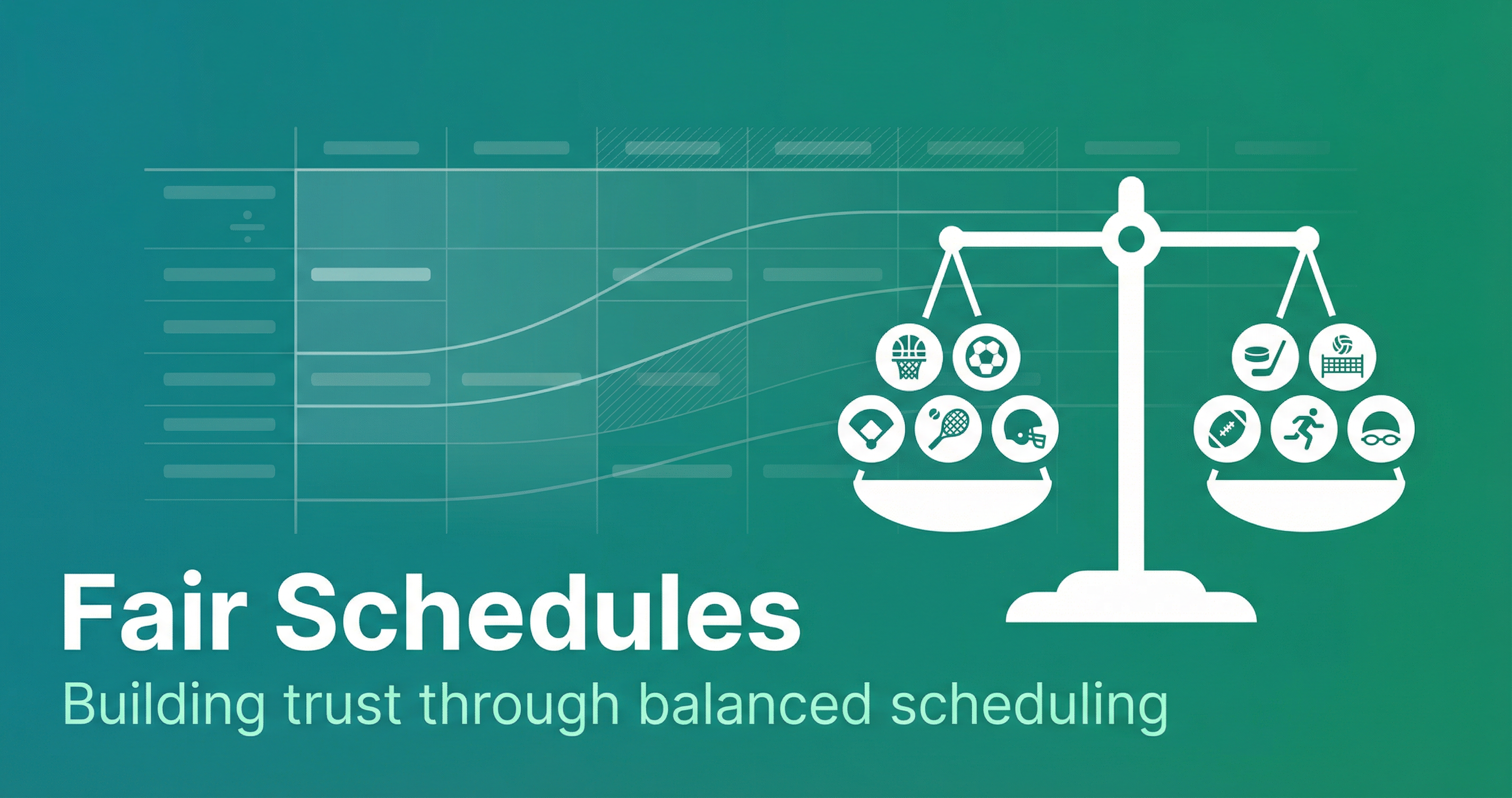 Fair schedules - building trust through balanced scheduling